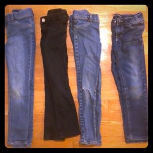 Lot (4) of 6T girls jeans